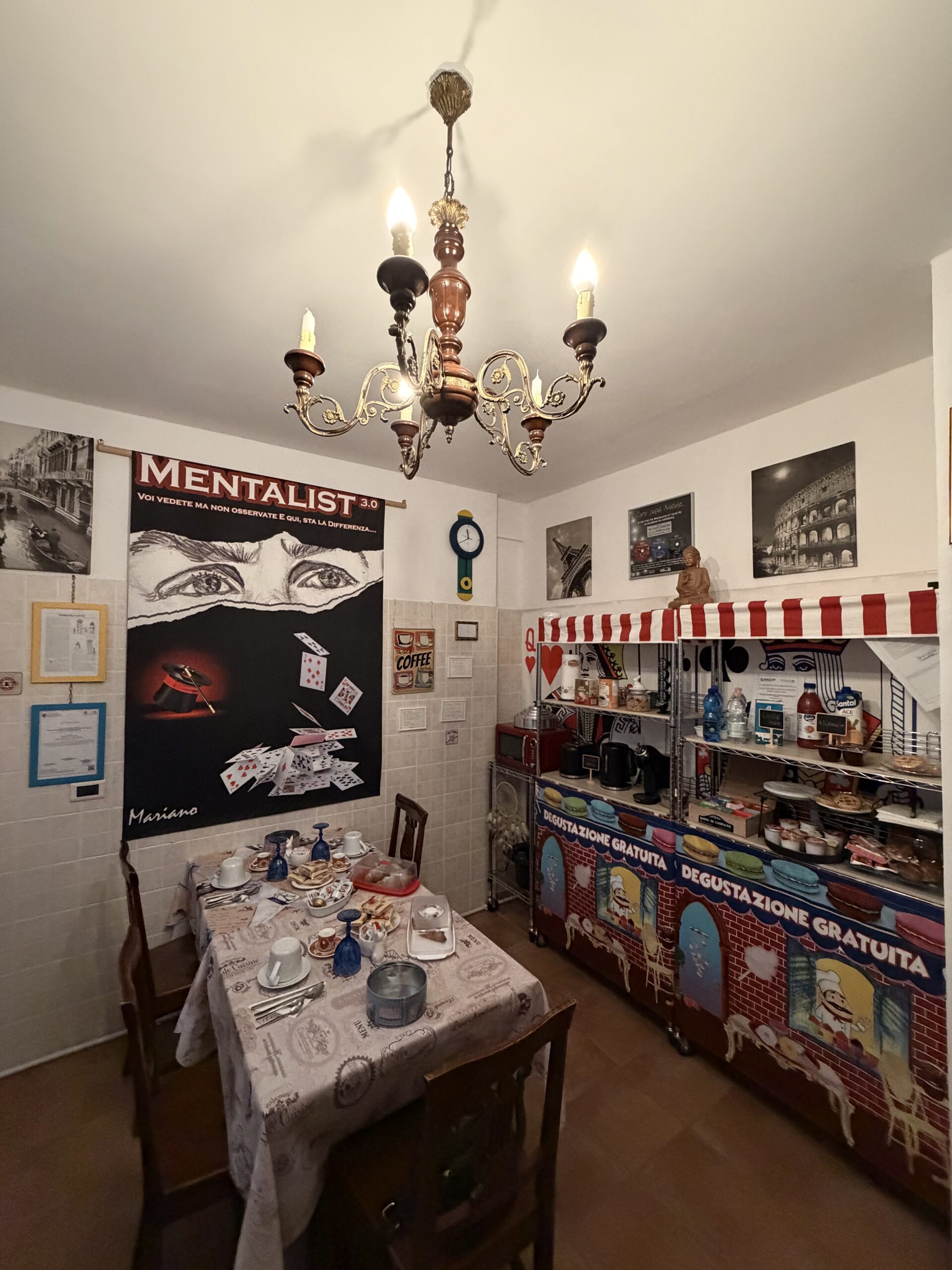 Ambienti del B&B Magic House Experience a Novara